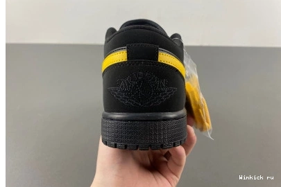 'Black 1 Low University Gold' Air Jordan 0728